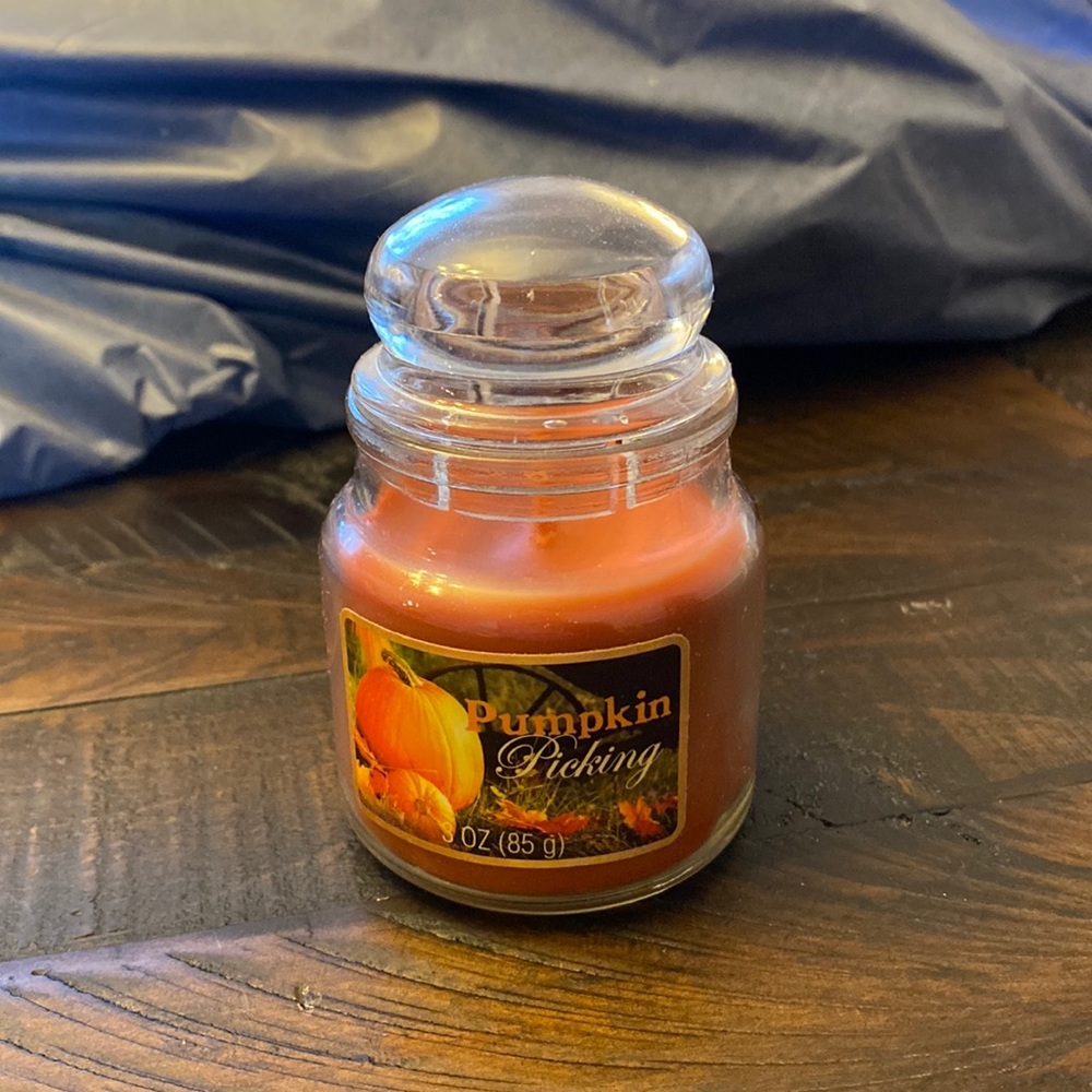 Pumpkin candle
